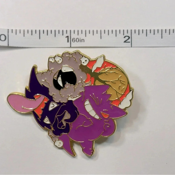 Pokémon - Gastly,  Haunter & Gengar Pin 💜🖤🩶 - Picture 3 of 5